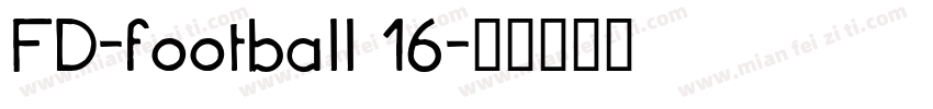 FD-football 16字体转换